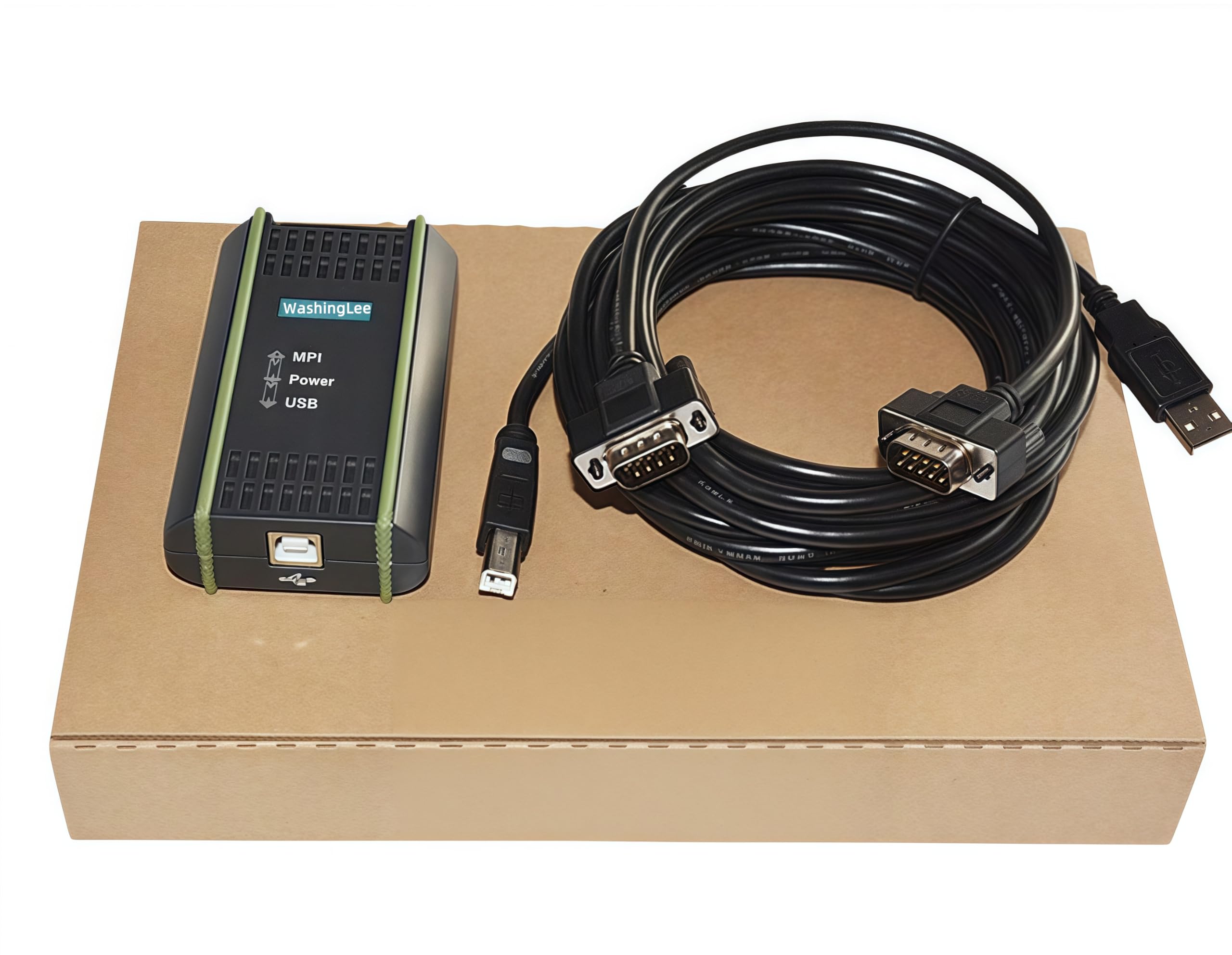 Washinglee PLC Programming Cable for Siemens S7 200 300 400 ET200 and 840D CNC, for OP/TP Touch Screen, USB Touch Panel Programming Cable, Isolated Interface, for 6ES7972-0CB20-0XA0 Replacement, 16 FT