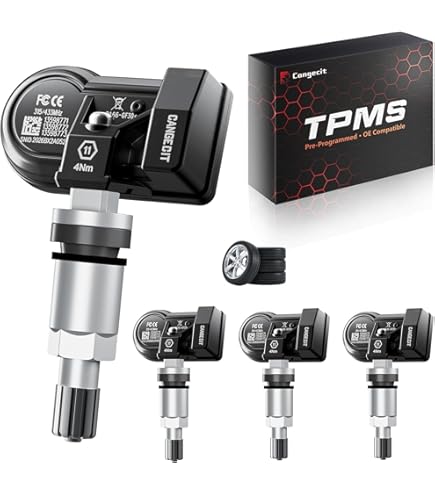 Amazon.com: Set of 4 ITM 433mhz TPMS Tire Pressure Sensors for