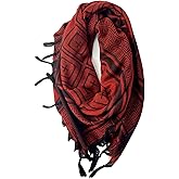 Tactical Desert Keffiyeh Arab Scarf - Womens Men Shemagh Tassel Scarves Neck Wrap Casual