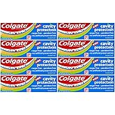 Colgate Kids Cavity Protection Fluoride Toothpaste, Bubble Fruit Flavor, Travel Size 0.85 oz (24g) - Pack of 8