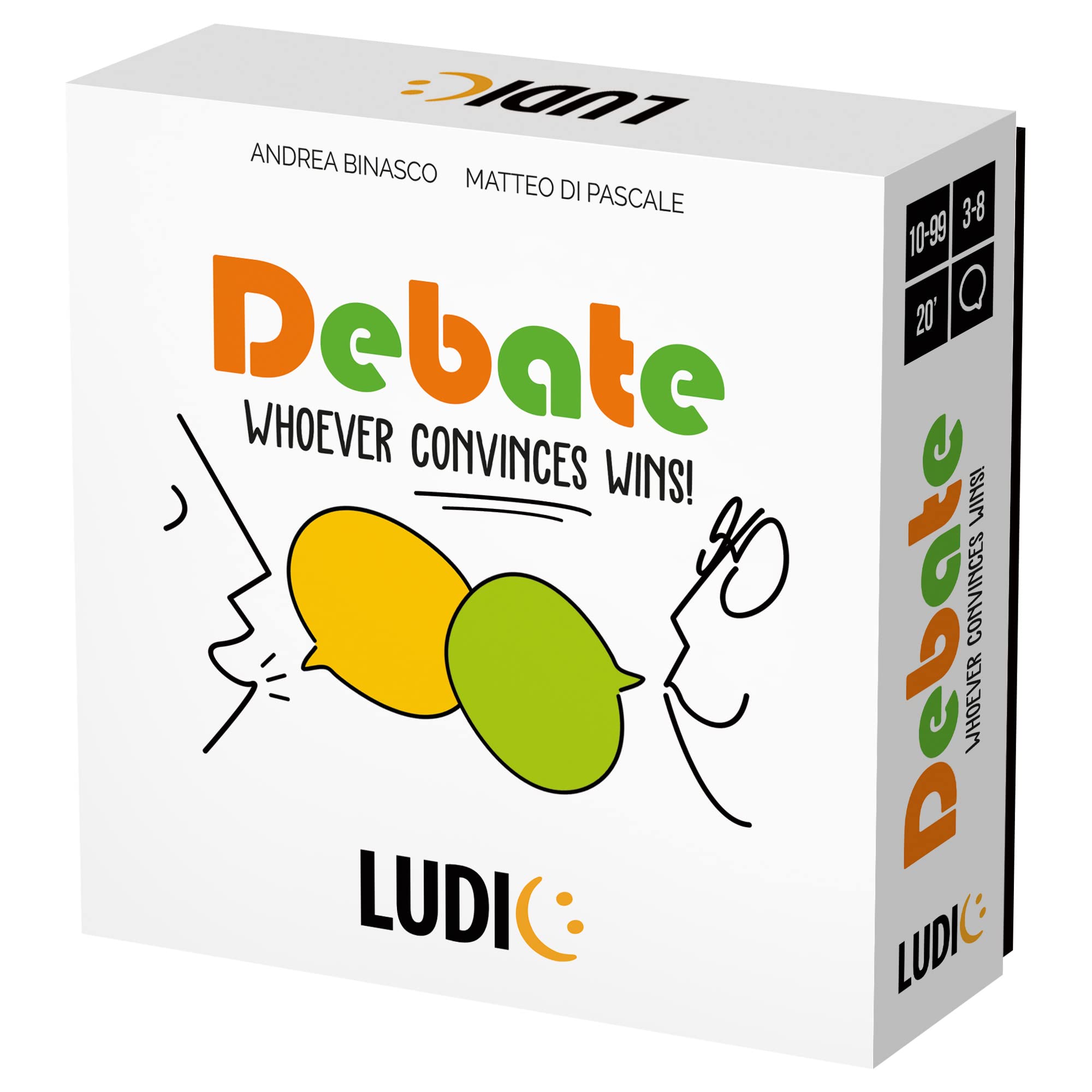 Ludic Debate Game: Whoever convinces wins! | Party Game | For 3-8 Players | Ages 10+