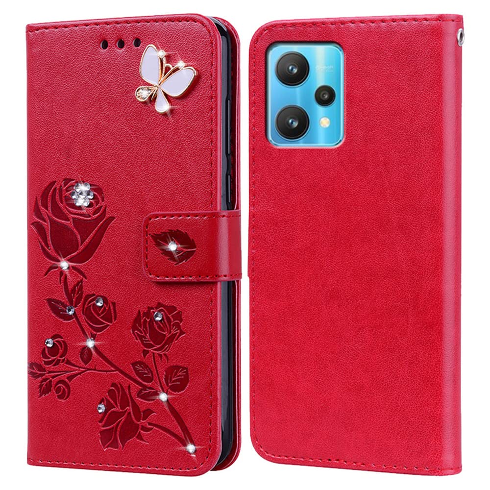 BIIULHCI Phone Case for Realme 9 Pro/Realme 9 5G, Flip Wallet Kickstand Premium PU Leather Protective Mobile Phone Cover for Realme 9 Pro Holster With Card Holder