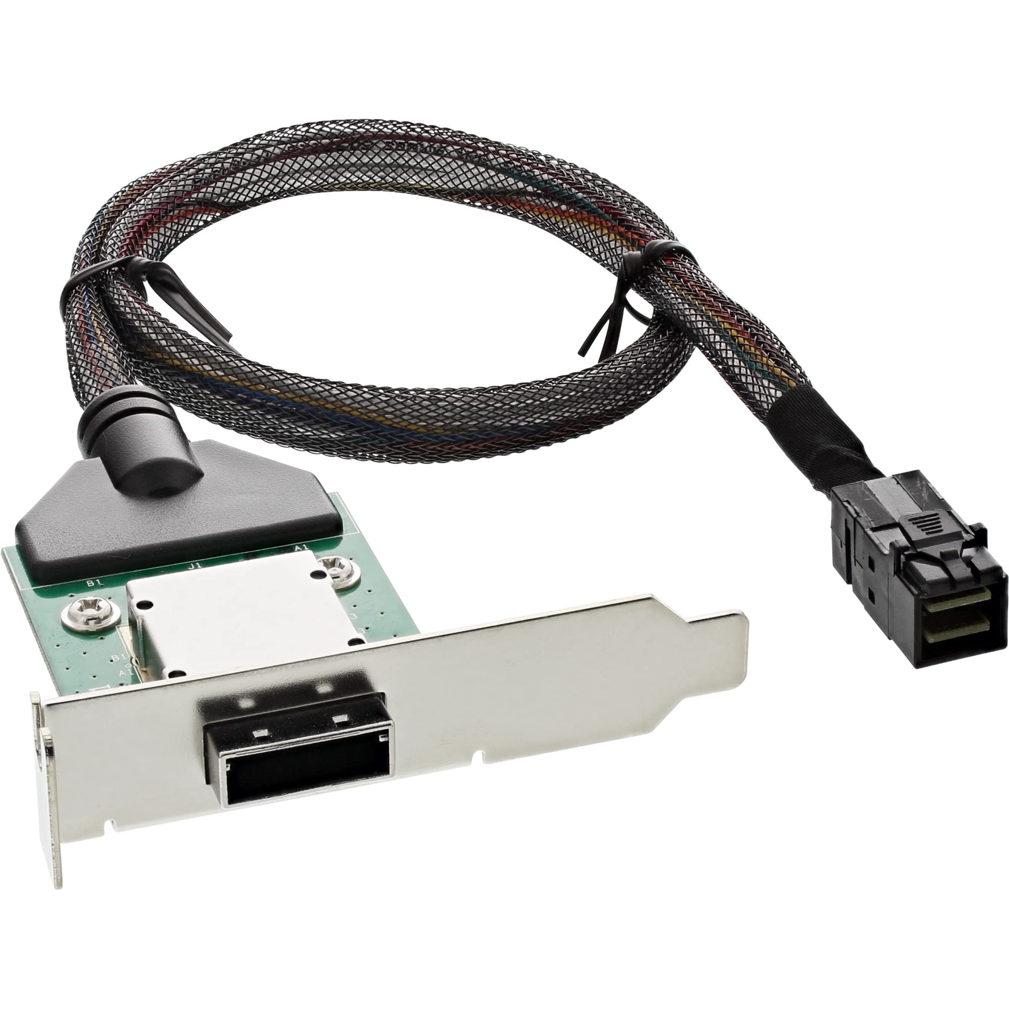 InLine 27656 A SAS HD Internal Low Profile PCI Slot Bracket with External Cable (SFF-8088 to SFF-8643) – 0.5 m