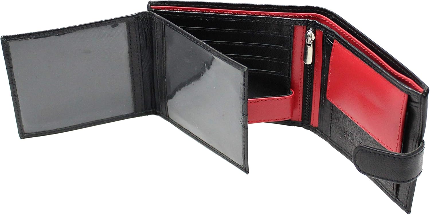 STARHIDE Men’s RFID Blocking Genuine Leather Wallet, Twin ID Card Holder, Coin Pouch, 7 Card Slots - Image 4