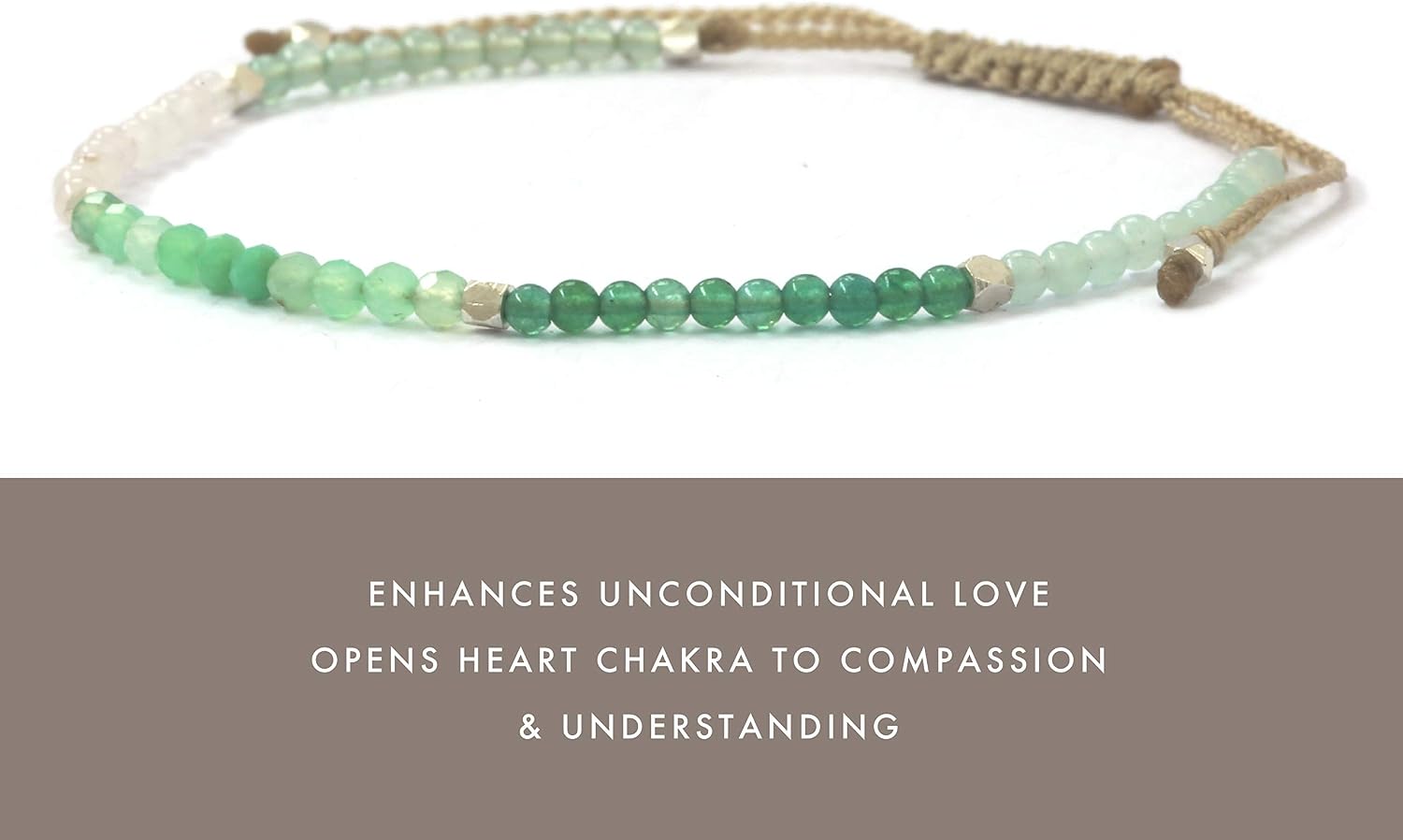 BALIPURA Love Crystals Bracelet for Women, Jade Beaded, Rose Quartz, 925 Solid Silver, Friendship Bracelet, Healing Crystals - Image 3