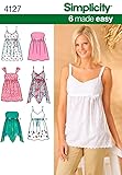Simplicity 6 Made Easy Pattern 4127 Misses Tops