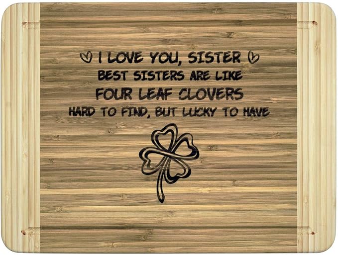 Engraved Cutting Board Birthday Gift For Sister Unbiological Sister