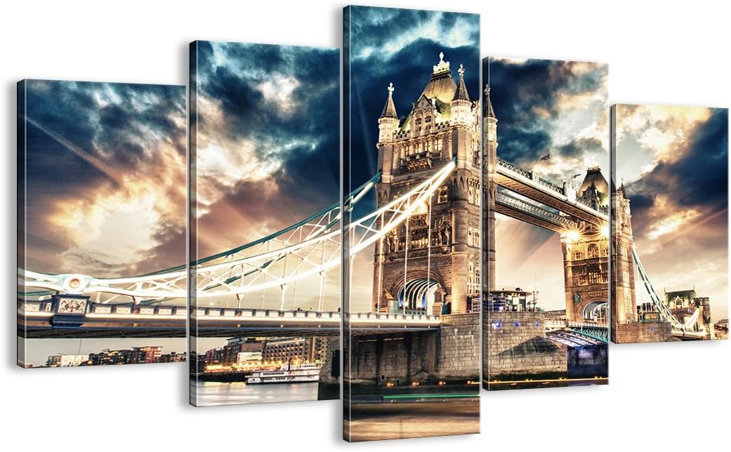 Canvas Print Picture 5 Piece Total size Width 59, 1