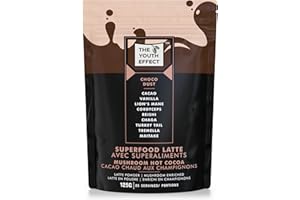 Mushroom Hot Cocoa Chocolate Latte [Choco Dust] Reishi Hot Cacao Powder, Soothing- Mushroom Coffee Alternative, Caffeine Subs