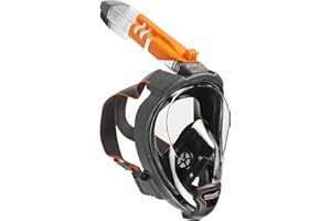 OCEAN REEF - Aria QR + Quick Release Snorkeling Mask - Full Face Snorkeling Mask - 180 Degree Underwater Vision - 8 Colours and 4 Sizes