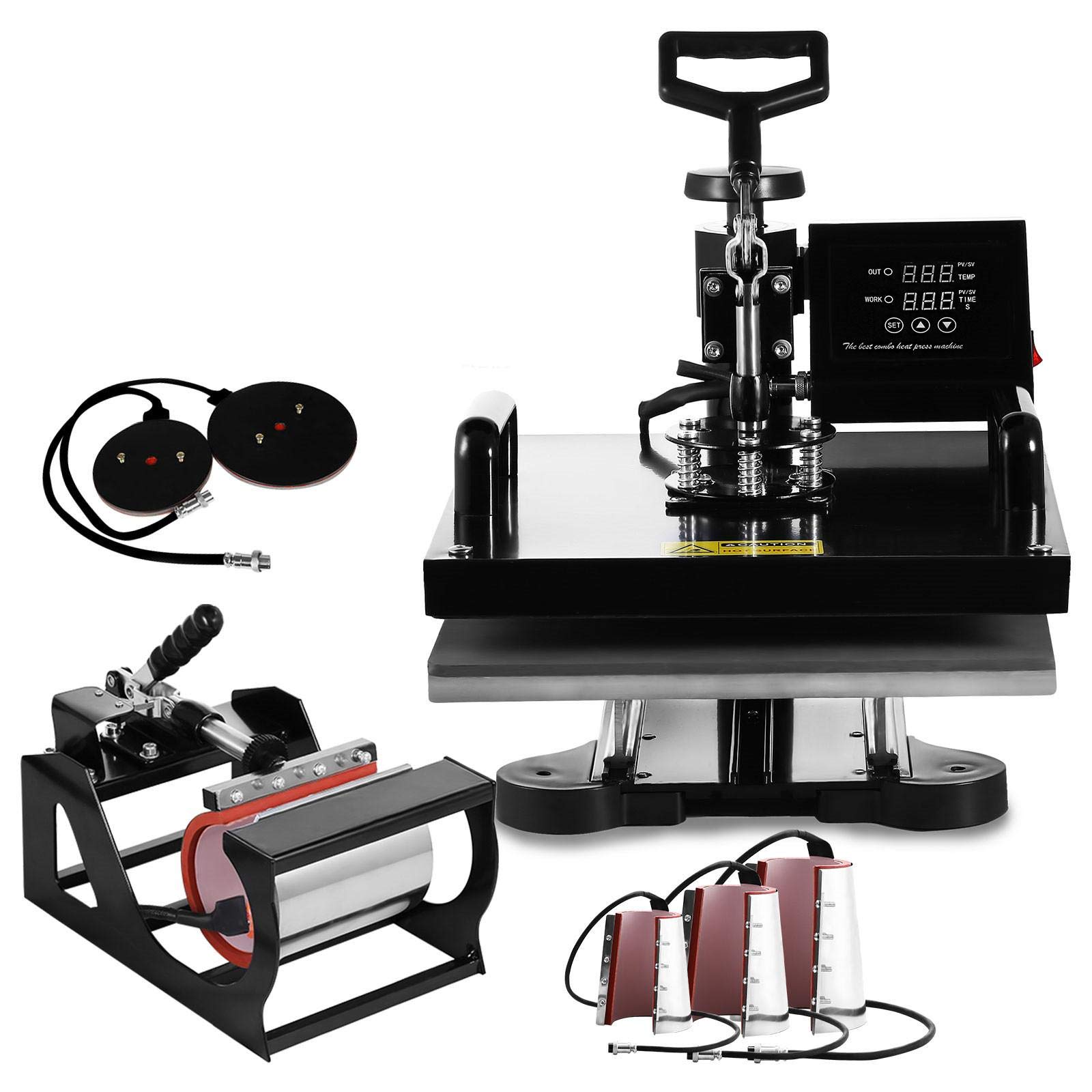 3 in 1 Digital Double Display Pen Printing Machine Cap Heat Press