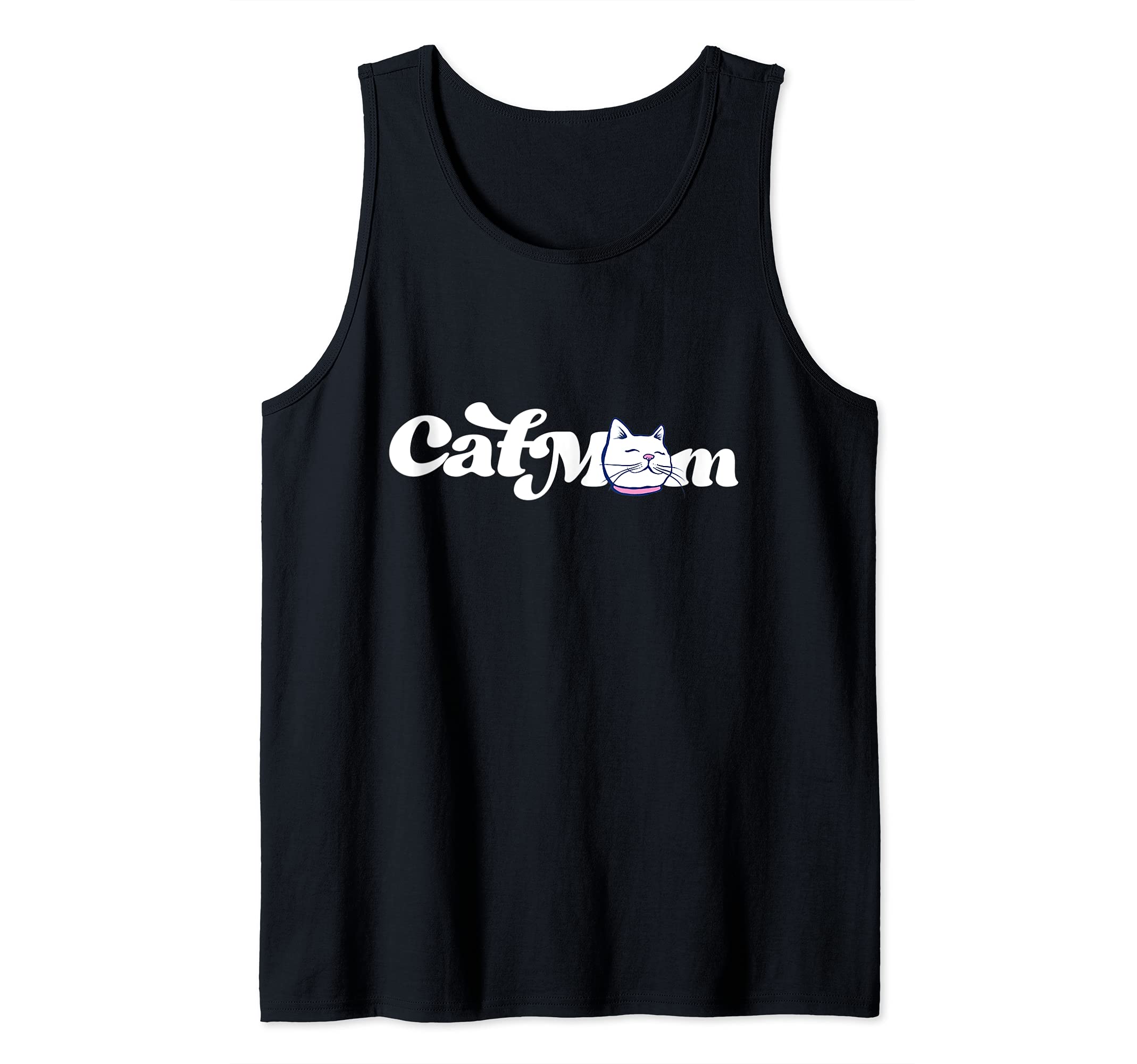 Cat Mom funny cat person design cat people humor Tank Top