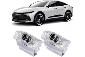 WIDDIF Never Fade HD Car Door Lights Logo Projector，2 Pcs Ghost Shadow Puddle LED Lamp Fit for Highlander Camry 4Runner Sienna Corolla Tundra Prius Venza Prado Sequoia Reiz Previa Model (Toyo_Blue Circle)
