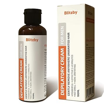 Amazon Com Blitzby Depilatory Cream For Men And Hair Removal