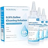 0.9% Saline Cleaning Solution, Normal Solution, Ready-to-Use for Daily Cleaning, Household Use, 100ml Each, 3 per Box, 300ml /10.56 FL OZ