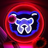 Balanar Baseball Neon Sign for Sport Club Wall Decor,Dimmable Baseball Sport LED Neon Light For Man Cave Or Garage, Bar,Dorm Room, Party,Game Room Decoration (12.2 * 12.2 inches)