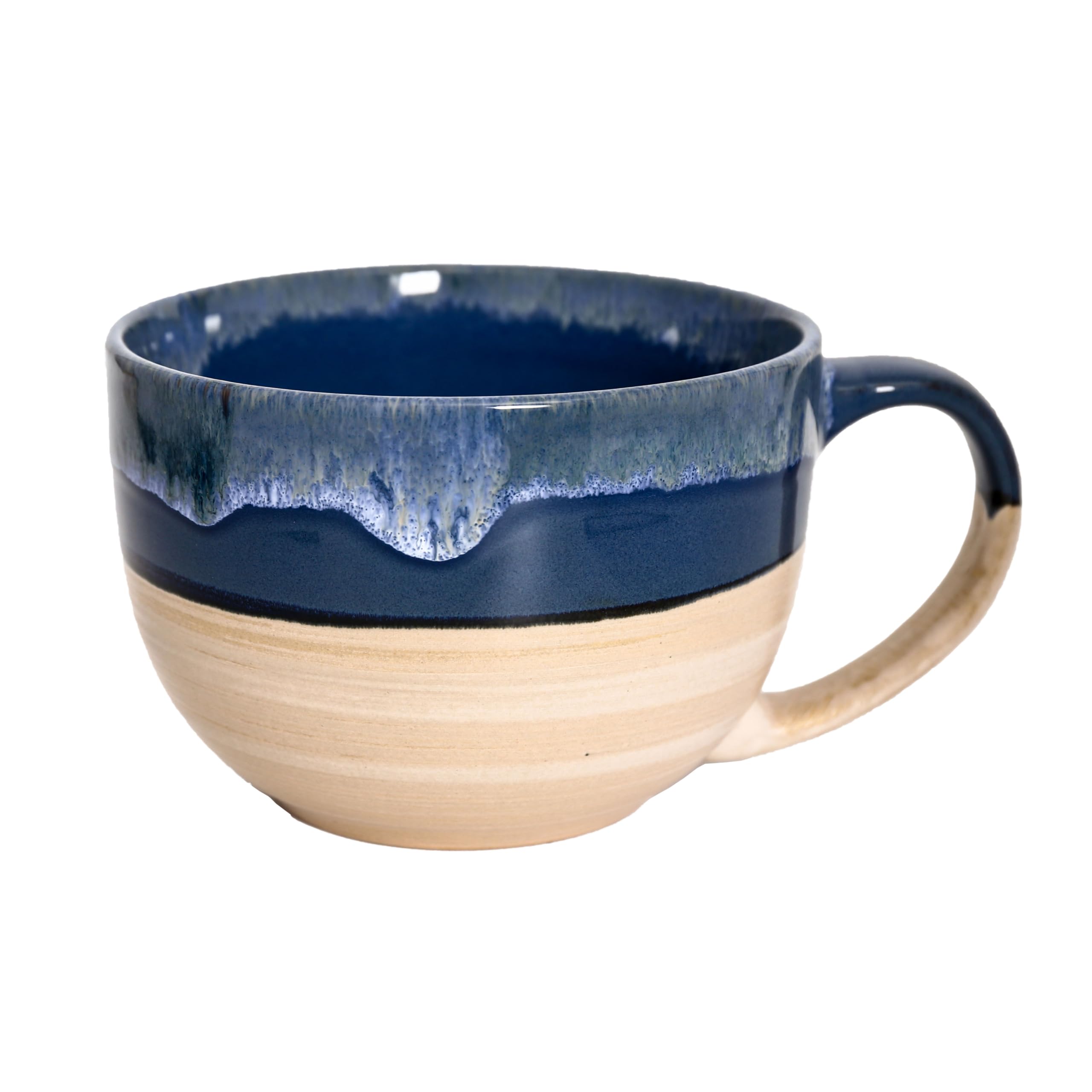 hengshukeji Large 24 OZ/700ml Ceramic Coffee Mugs,Soup Bowls with Handles,Extra Big Jumbo Tea Cup Mug for Office and Home