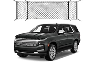 OMOCYRA Upgraded Cargo Trunk Net Compatible with Chevrolet Chevy Tahoe 2025 2024 2023 2022 2021 2020 2019 2018 2017 2016 2015 Car Rear Nylon Mesh Tailgate Netting