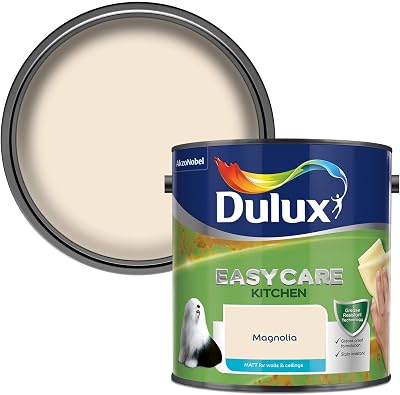 Dulux Easycare Kitchen Matt Emulsion Paint Magnolia 2.5L Walls Ceilings Grease