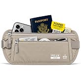 Peak Gear Travel Money Belt, 2 Global Recovery Decals, RFID Passport Holder | Hidden Money Belt for Travel, Men &amp; Women, RFID Blocking Anti-Theft Passport Pouch for Cash, Credit Cards, Keycards, Phone