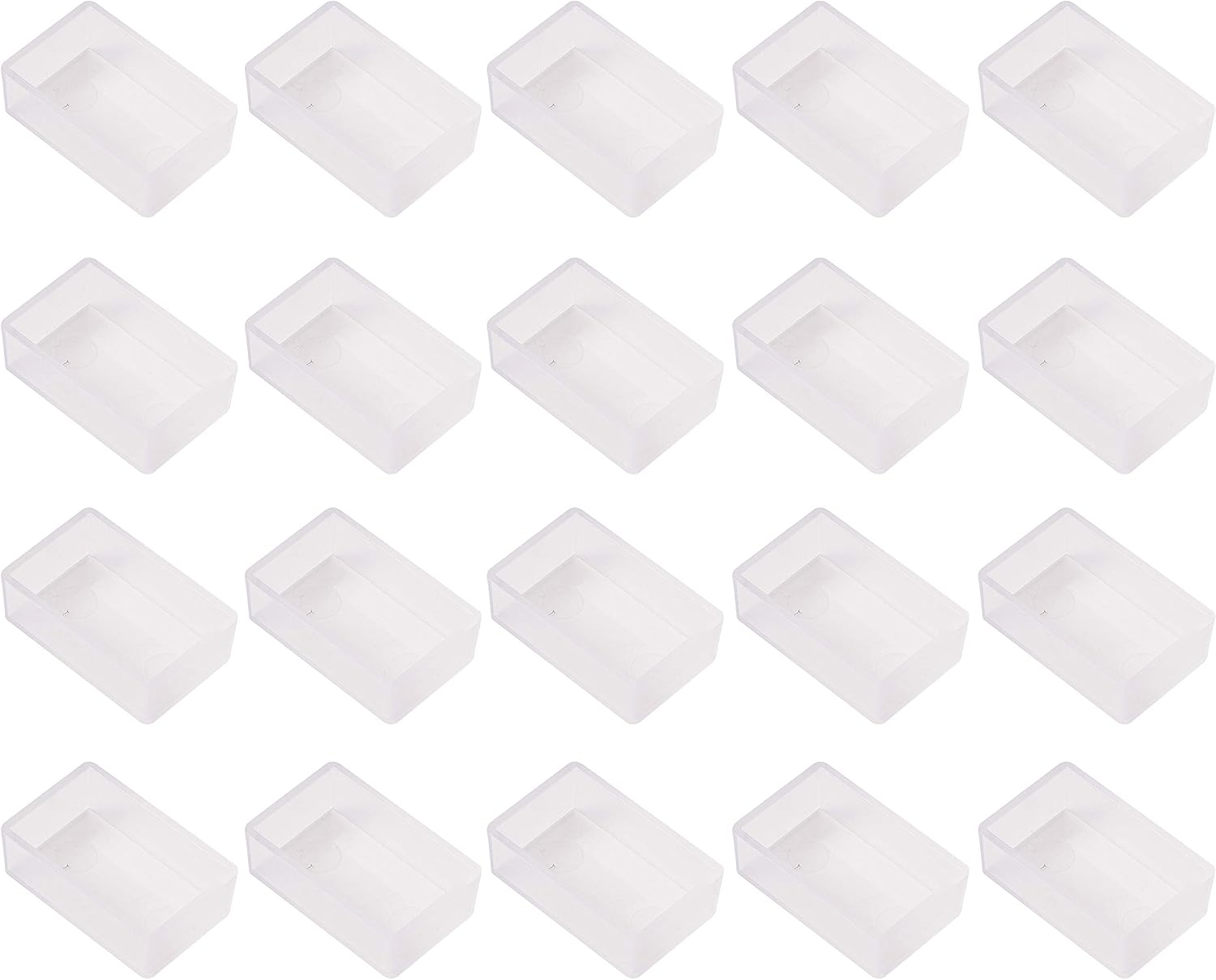WANDIC Empty Watercolour Paint Pans, 100 PCS Transparent Full Pans for DIY Watercolor Oils, Tansparent, 3.2ml