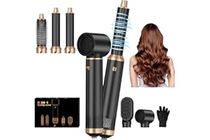 YITRUST 5 in 1 Blow Dryer Brush, Upgrade Hair Dryer Brush Air Curler Air Curling Wrap Styler, Detachable Hot Air Brush Negative Ion Curling Brush Iron, Hair Styling Tools for Drying Curling Straightening