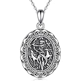 AXELUNA Greek Goddess Necklace Sterling Silver Artemis Goddess of The Hunting Mythology Jewelry for Women Gifts