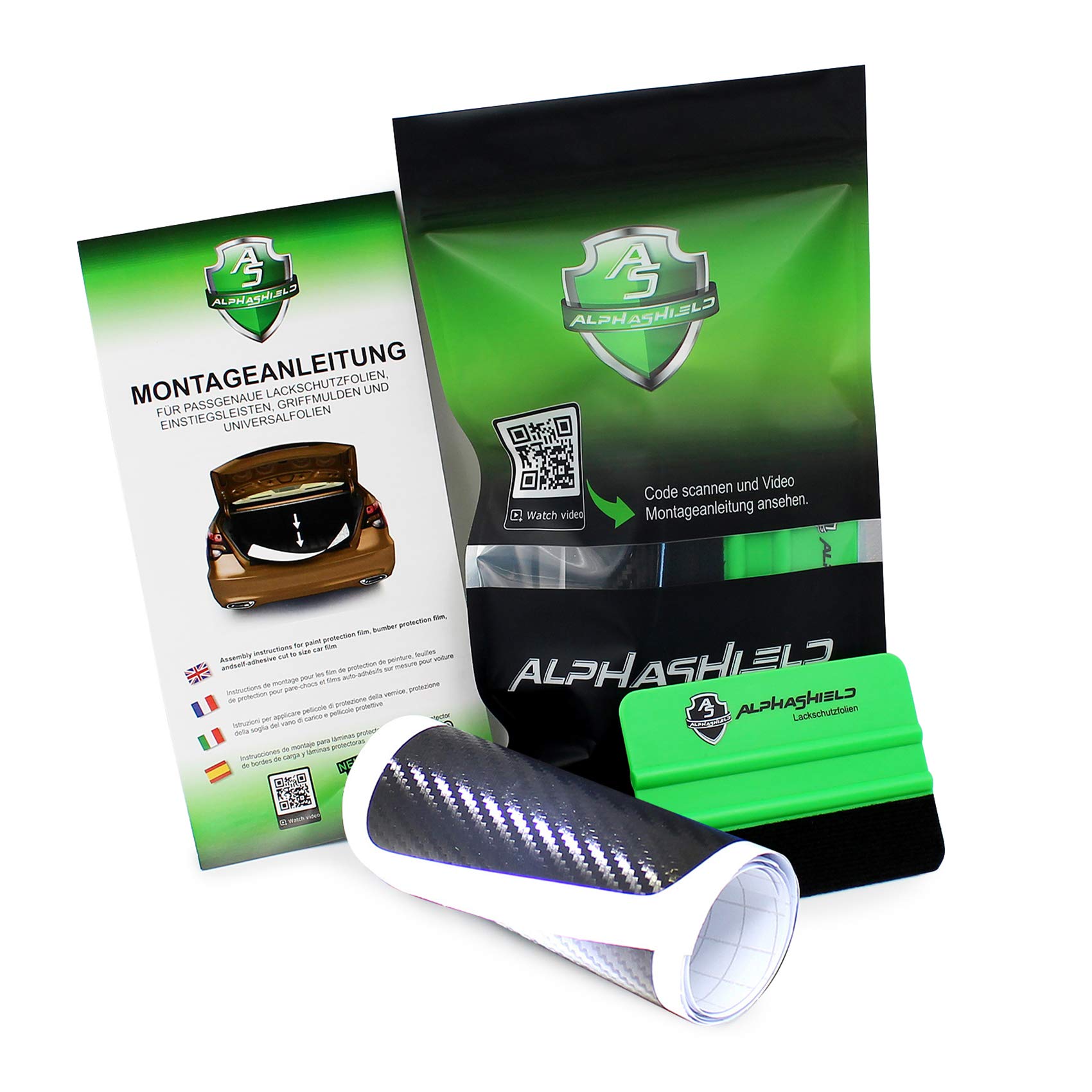 Finest Folia L012/L037 Alphashield protection for the loading sill guard for the bumper paint (carbon)