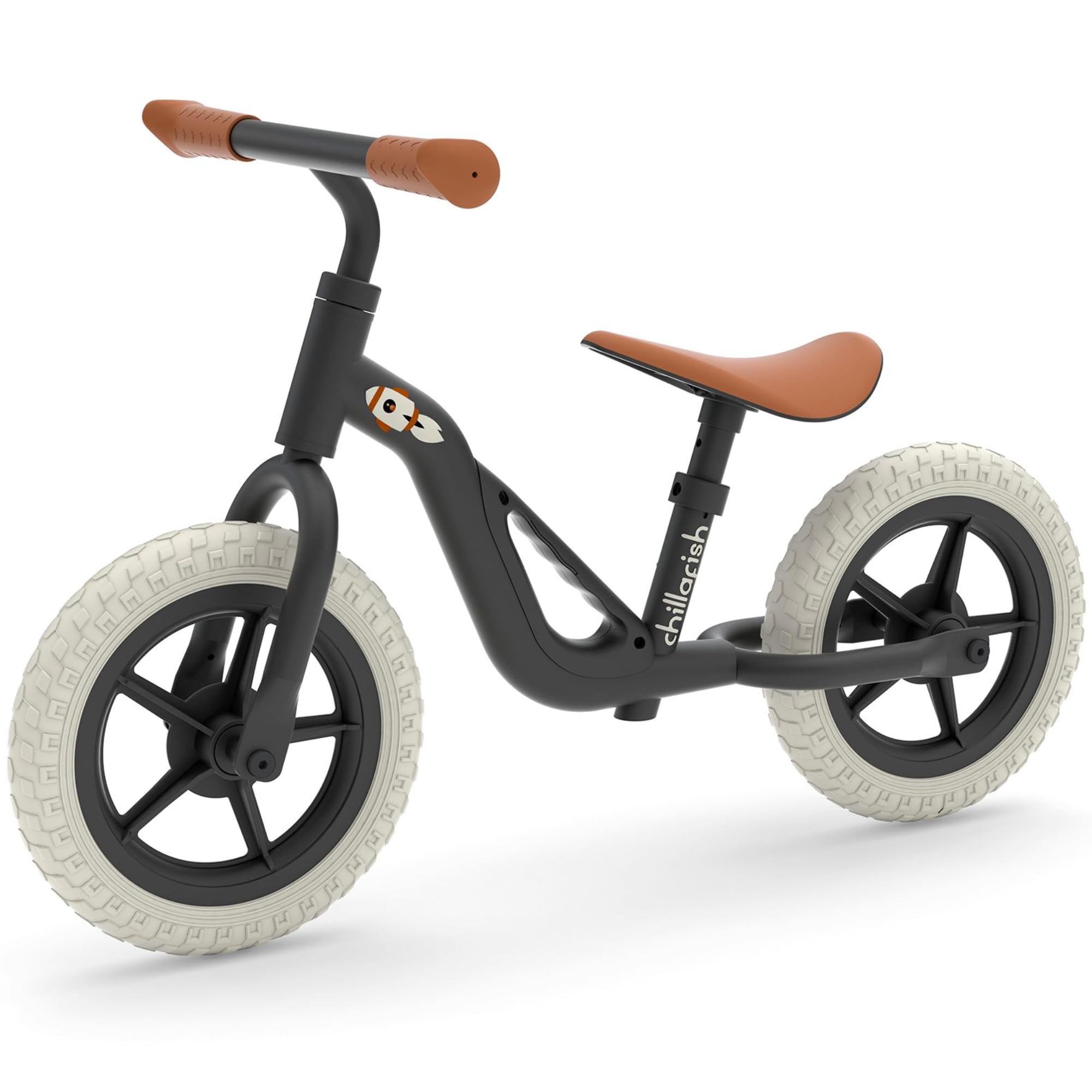 Chillafish Charlie Kids Balance Bike: Lightweight Frame, Toddler Bicycle with No-Puncture Tires, Adjustable Seat & Handle Bars, Easy Carry Handle