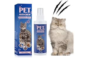 PUDXLRE Cat Deterrent Spray. Cat Repellent Indoor for Cat and Kitten. Effective Cat Repellent Spray Training Aid for Furniture, Curtain, Sofa, Floor, Plant and More. Safe for Indoor & Outdoor Use. 120ML