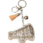 Popfizzy Rhinestone Keychains for Women and Girls, Bling Backpack Keychain, Birthday Gifts for Her, Purse Charms, Bag Charms