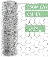 vensovo Galvanized Chicken Wire Mesh 35cm x 8m 1 inch Hex Garden Fence view 2