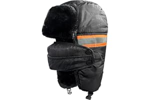 JJTKZYH Winter Trapper Hat for Men and Women,Ushanka Russian Ski Hunting Hat with Windproof Mask