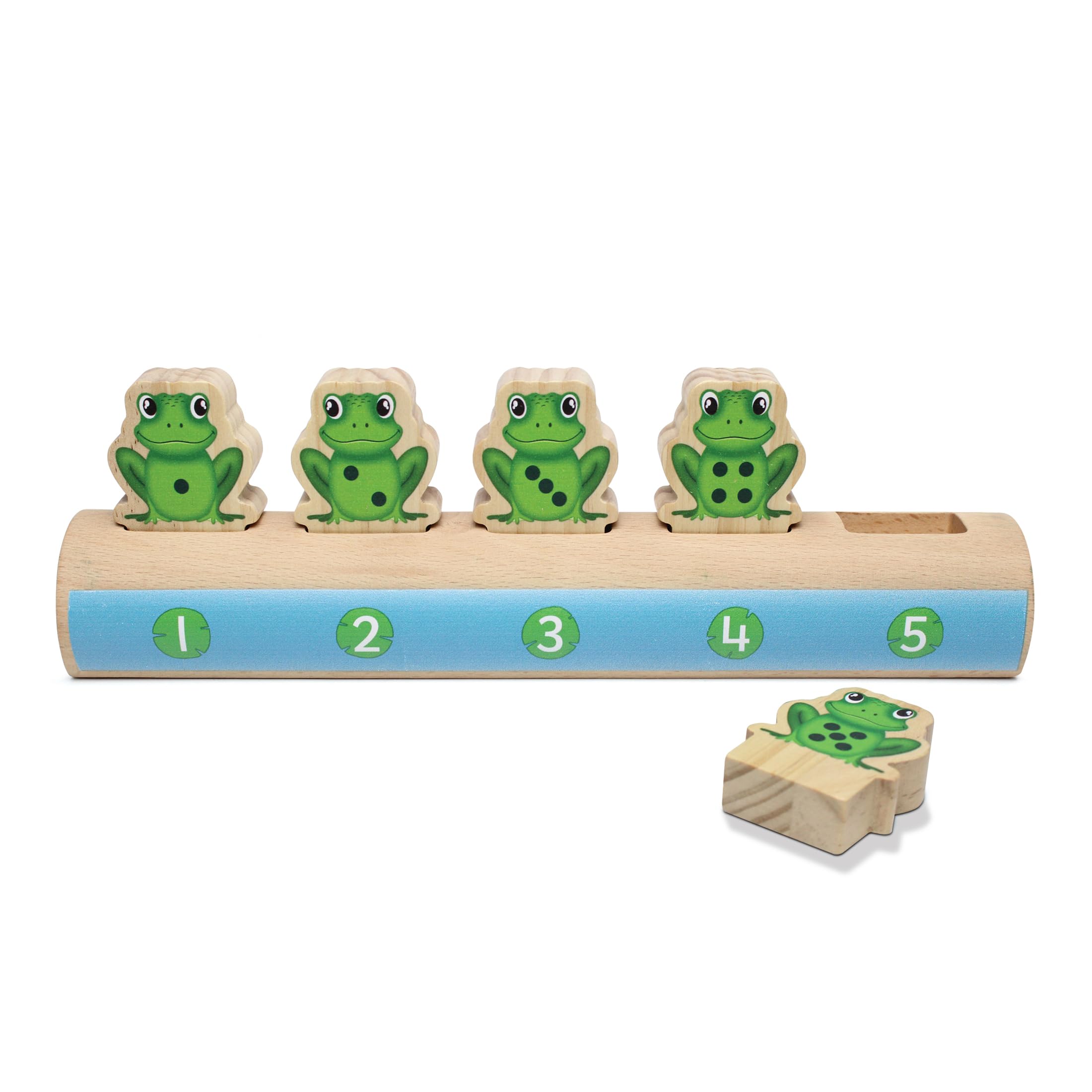 Yellow Door Five Frogs on a Log |Early Number Sense |Number Bonds |Classroom and Homeschool Maths |Addition and Subtraction |Subitising |Early Educational Toys for Counting |Five Little Speckled Frogs