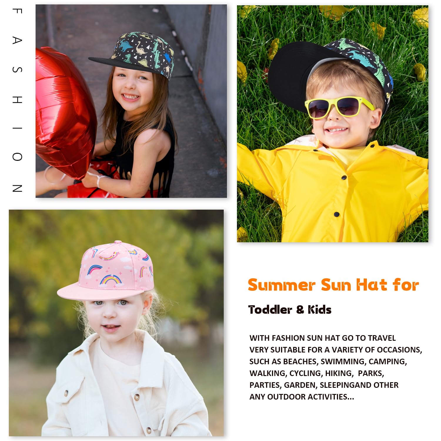 Kids Baseball Hat Toddler Boy Girl Sun Protection Hat Cotton Hats,Sun Hat for Baby Girls Boys Children