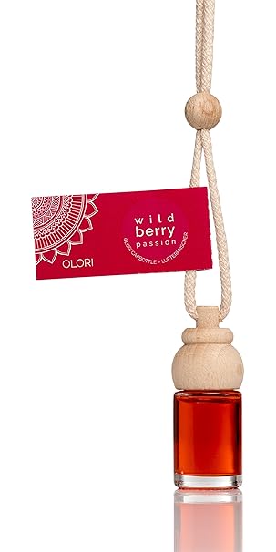 Olori Auto Duft - Wild Berry (Passion) - 4X Lufterfrischer fürs Auto, auch für Neuwagen - Duftspender für Audi, BMW, Mercedes