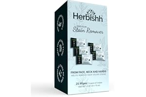 Herbishh Hair Color Stain Remover Wipes - Gentle Formula for Dye Cleanup, Skin-Friendly Travel Pack (Pack of 5)