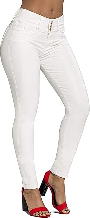 Curvify White Faux Leather Pants | Mid Waist Butt Lifting Imitation Leather Jeans Jeans Levanta 