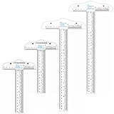 Briartw 6"/12" Acrylic Clear T-Square Ruler, 4