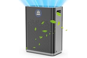 Air Purifier with Washable Filter for Home Large Room up to 2800ft², AIRJOWSET Air Purifiers for Bedroom with H14 Filters, 22dB Sleep Mode with Timer, Air Cleaner for Smoke Dust Odors Pollen Pet Hair