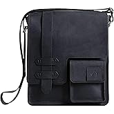 VELEZ Top Grain Leather Messenger Bag For Men and Women | 11” Tablet | Small Crossbody Bags | Vintage Shoulder Bags