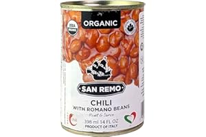 San Remo Organic Chili With Romano Beans, 398ml