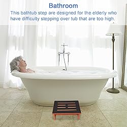 One Step Stool for Adults Seniors with Non-Slip