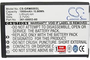 XSPLENDOR XPS Replacement Battery for Garmin Alpha 100 Handheld Montana 600 Montana 600T Montana 600t Camo Montana 650 Montana 650T Monterra PN Garmin 361-00053-00
