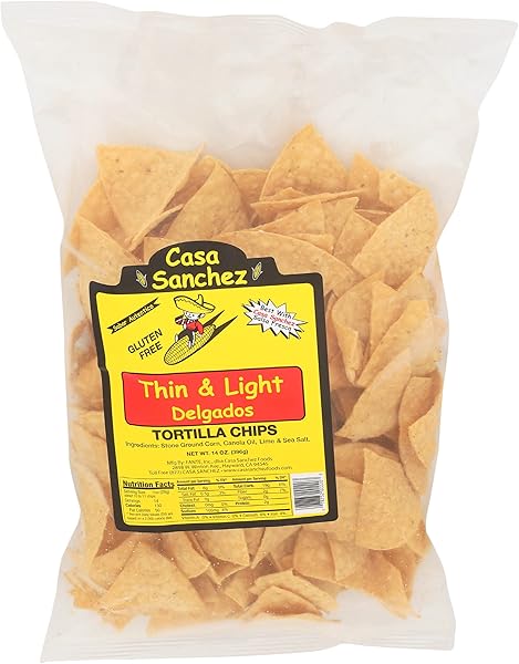 CASA SANCHEZ THIN TORTILLA CHIPS, 14 OZ