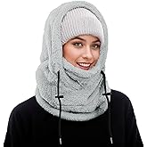 Balaclava Winter Men's and Women's Ski Masks - Outdoor Windproof Warm Hat, Ideal Winter Mask and Hooded Scarf