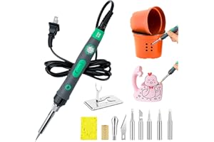 Plant Pot Perforator & Electric Hot Knife,Plastic Flowerpots Drilling,2-in-1 Soldering Iron for DIY Plant Pot Drainage Hole, 
