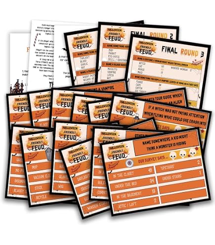 Halloween Friendly Feud Game,halloween Feud Game,halloween Games Printable,halloween Party Games...