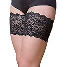 Bandelettes, elastische Oberschenkelbänder, die nicht Scheuern - Verhindern Reibung am Oberschenkel, Schwarz Dolche, Gr. C:(63 - 67 cm / 25"- 26")