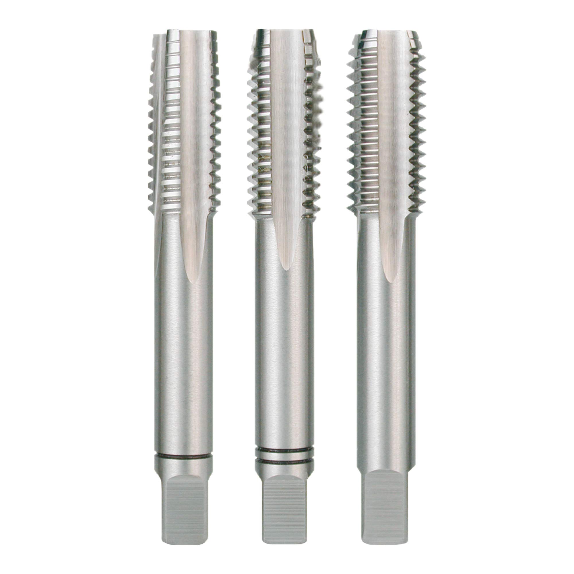 Ruko HSS Hand Tap Set, DIN 352, Ground, Bright Finish, 1/2 inches Nominal Thread Size, 75.0 mm Length, 3 Pieces, R246012UNC